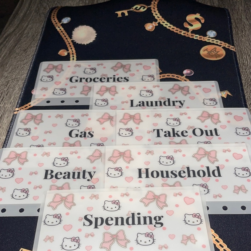 Hello Kitty A6 Pink and White Budget Envelopes